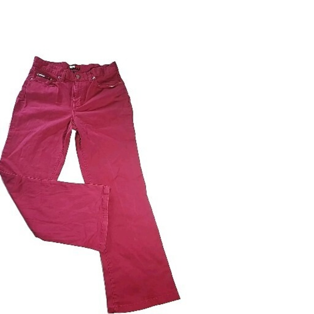 Tommy Hilfiger Classic Pink Flare Pants Size‎ 7 Logo